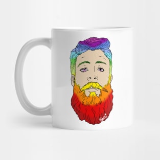 Rainbow beard Mug